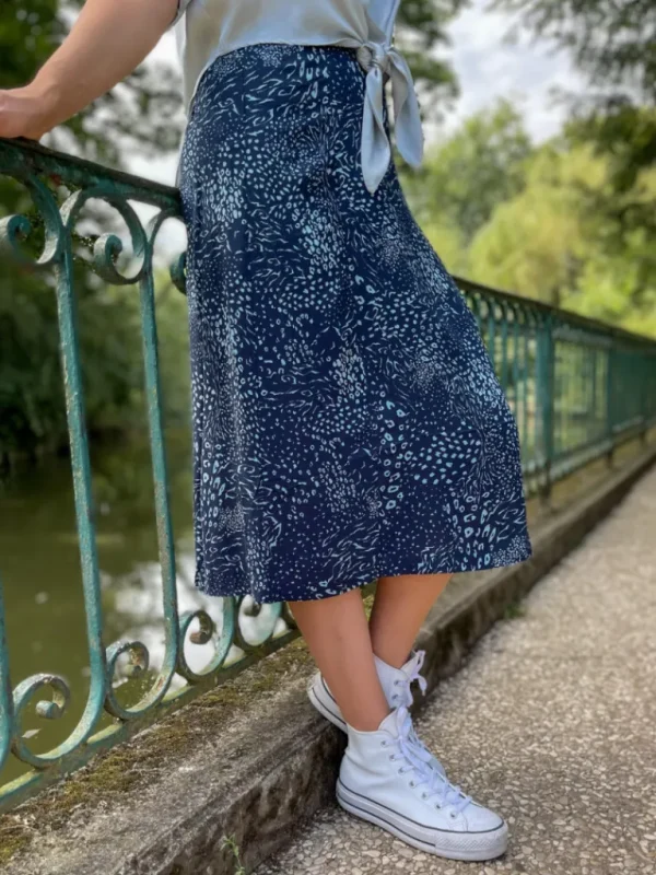 Robes, Jupes*Justine Boutique Jernie jupe à motif bleue