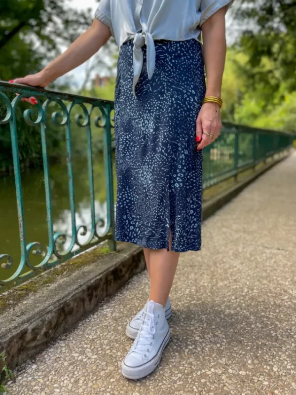 Robes, Jupes*Justine Boutique Jernie jupe à motif bleue