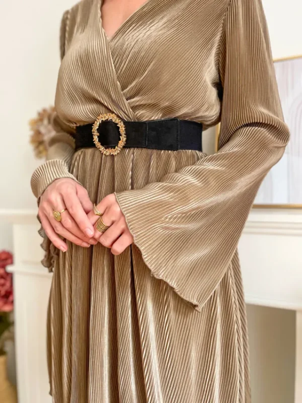 Robes, Jupes*Justine Boutique Josette robe plissée satinée
