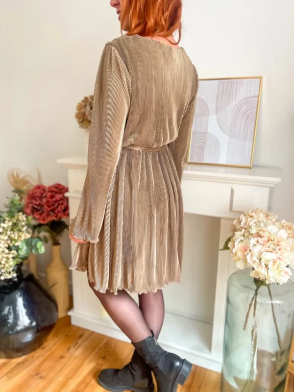 Robes, Jupes*Justine Boutique Josette robe plissée satinée