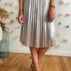 Robes, Jupes*Justine Boutique Julia jupe plissée métallisée