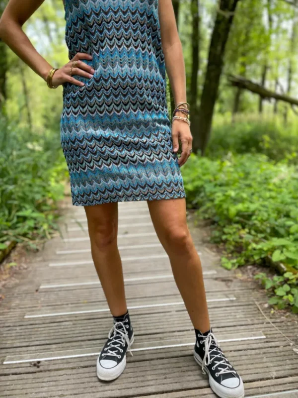 Robes, Jupes*Justine Boutique Julia robe en crochet bleu