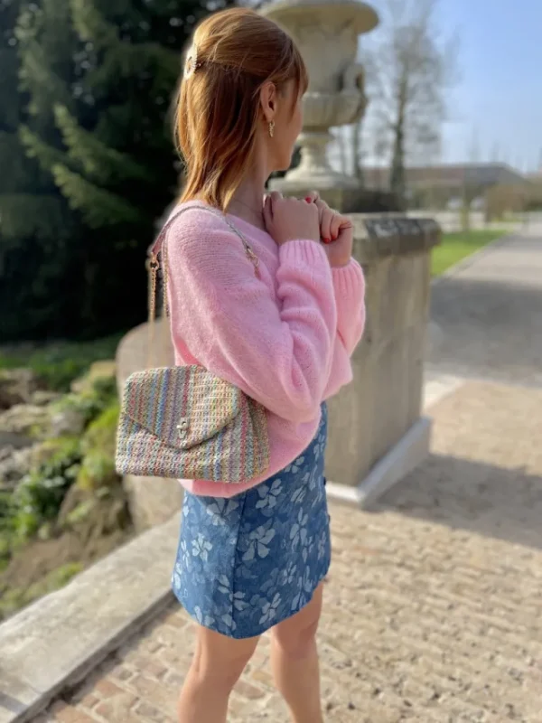 Robes, Jupes*Justine Boutique Jupe jean fleurie
