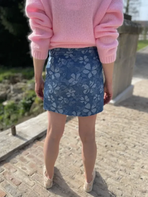 Robes, Jupes*Justine Boutique Jupe jean fleurie