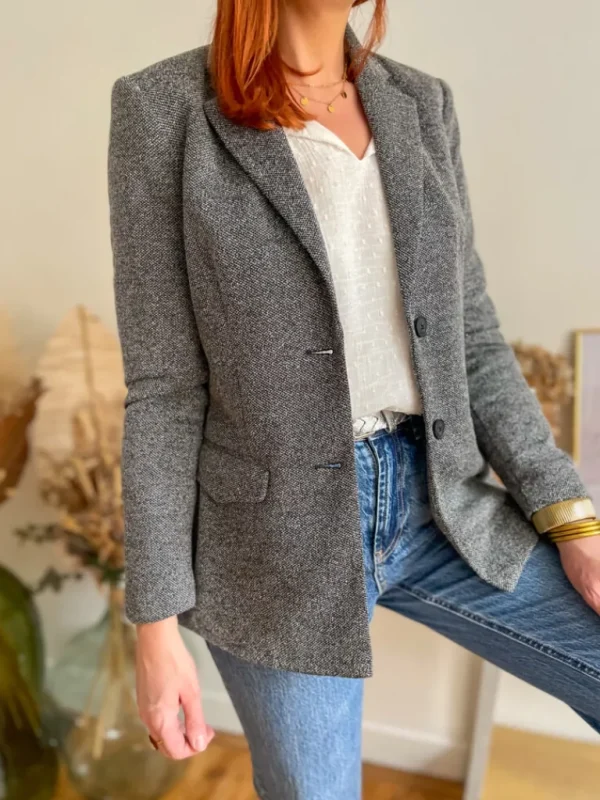 Vestes, Manteaux*Justine Boutique Karly blazer gris chiné