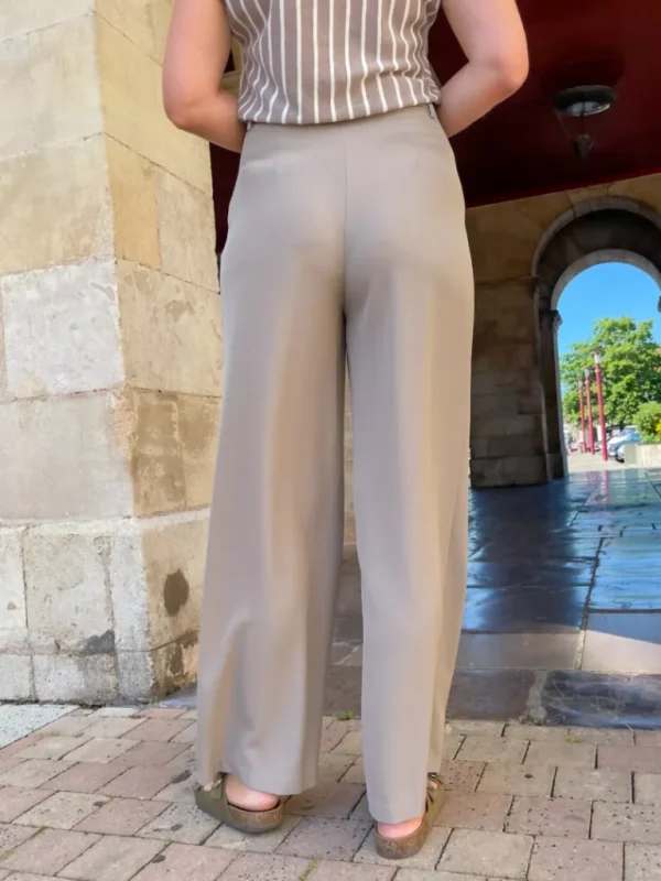 Pantalons, Jeans*Justine Boutique Kris pantalon fluide taupe