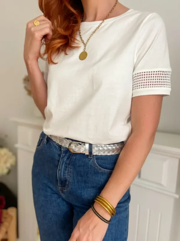 Ceintures*Justine Boutique Lara ceinture tressée argentée