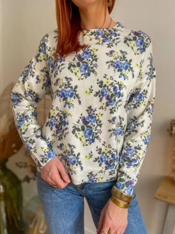 Pulls, Gilets*Justine Boutique Liam pull fleuri