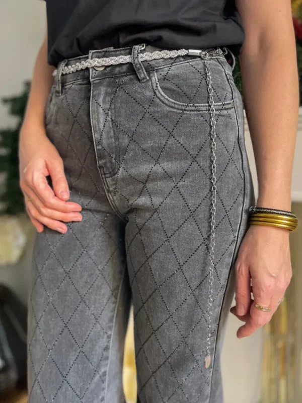 Ceintures*Justine Boutique Lili ceinture bijoux argentée