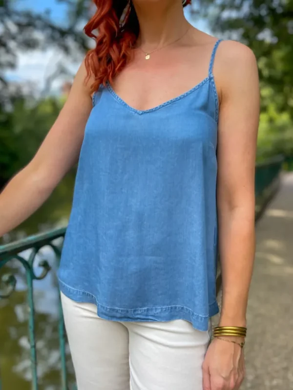 Tops, Blouses*Justine Boutique Liliana top bretelles tencel