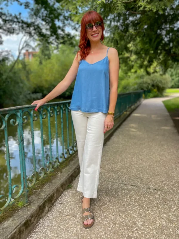 Tops, Blouses*Justine Boutique Liliana top bretelles tencel