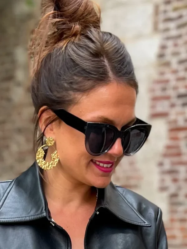 Lunettes De Soleil*Justine Boutique Lilly lunettes de soleil noir
