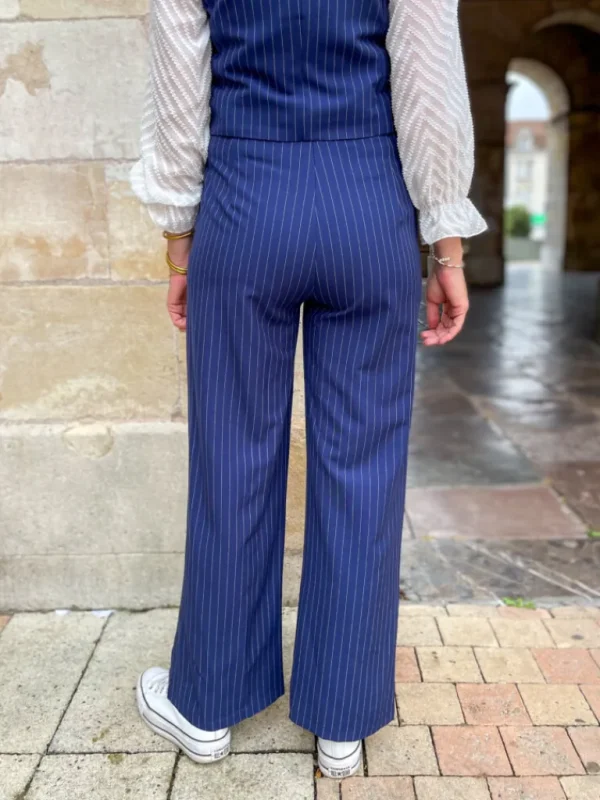 Pantalons, Jeans*Justine Boutique Lison pantalon rayé marine