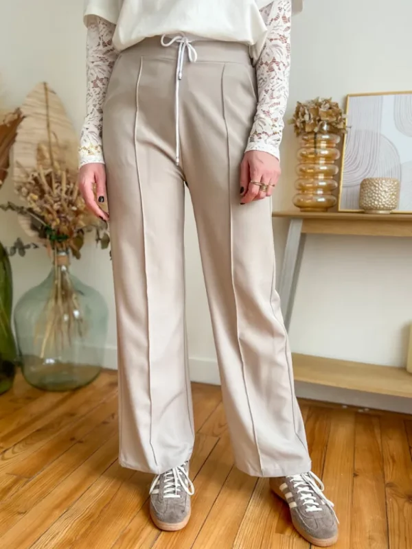 Pantalons, Jeans*Justine Boutique Lois pantalon jogg écru