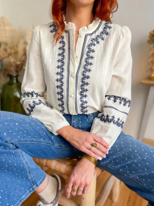 Pantalons, Jeans*Justine Boutique Loni jean flare petits strass