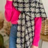 Echarpes, Bandeaux, Mitaines Et Casquettes*Justine Boutique Lou écharpe à carreaux