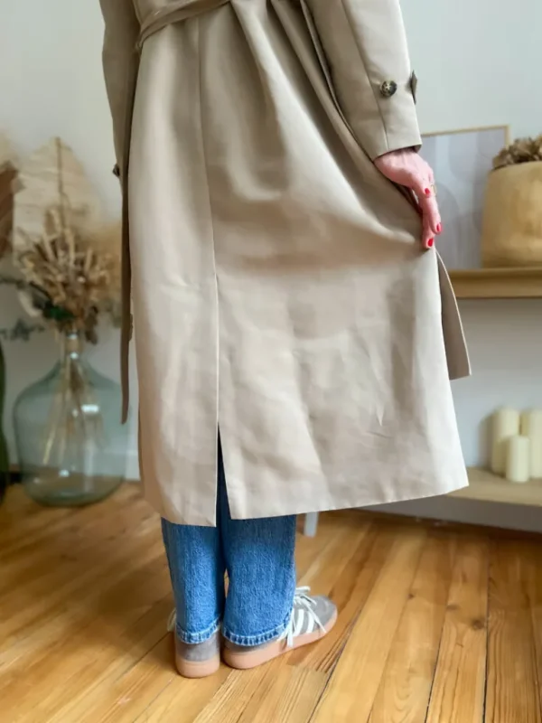 Vestes, Manteaux*Justine Boutique Lou long trench camel