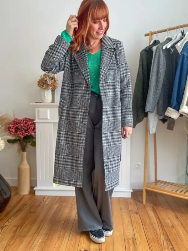 Vestes, Manteaux*Justine Boutique Luck long manteau à motif