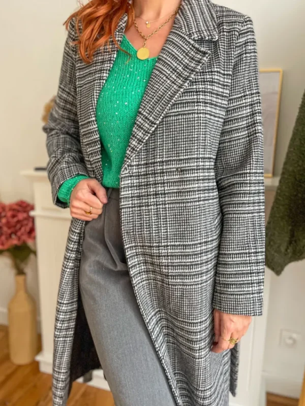 Vestes, Manteaux*Justine Boutique Luck long manteau à motif