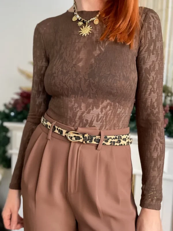 Pantalons, Jeans*Justine Boutique Lys pantalon fluide chocolat