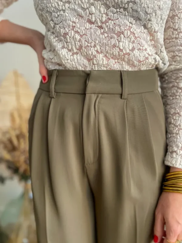 Pantalons, Jeans*Justine Boutique Lys pantalon fluide kaki