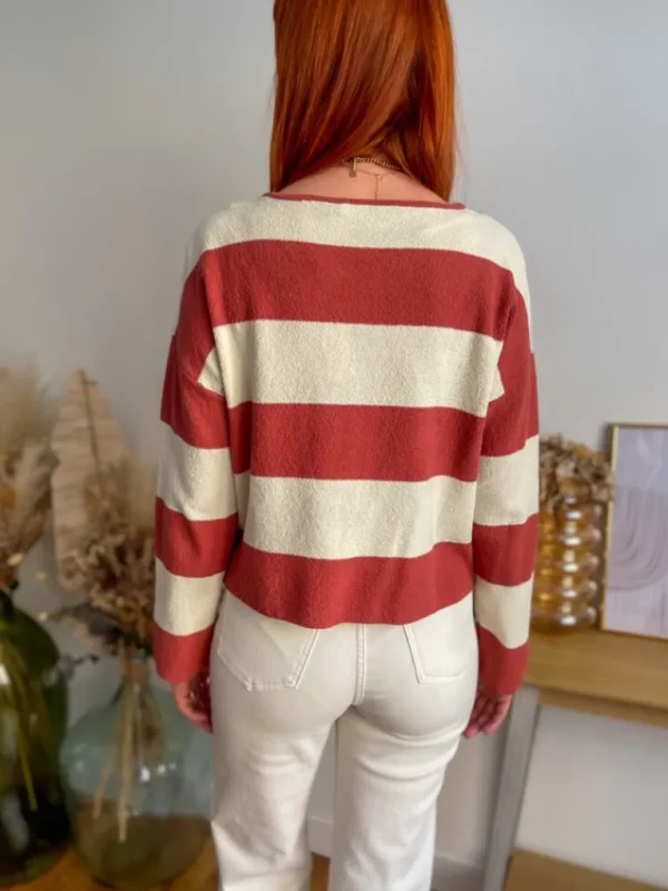 Pulls, Gilets*Justine Boutique Manda pull fin terracotta