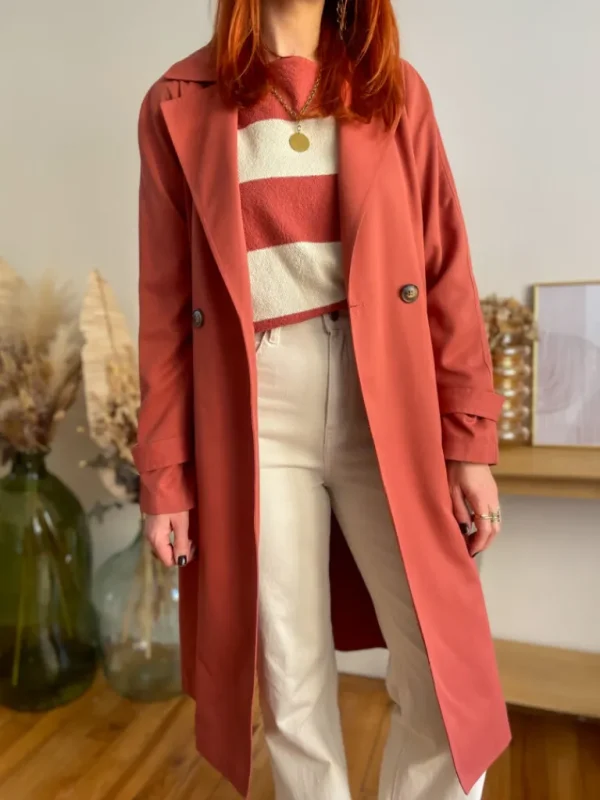 Pulls, Gilets*Justine Boutique Manda pull fin terracotta