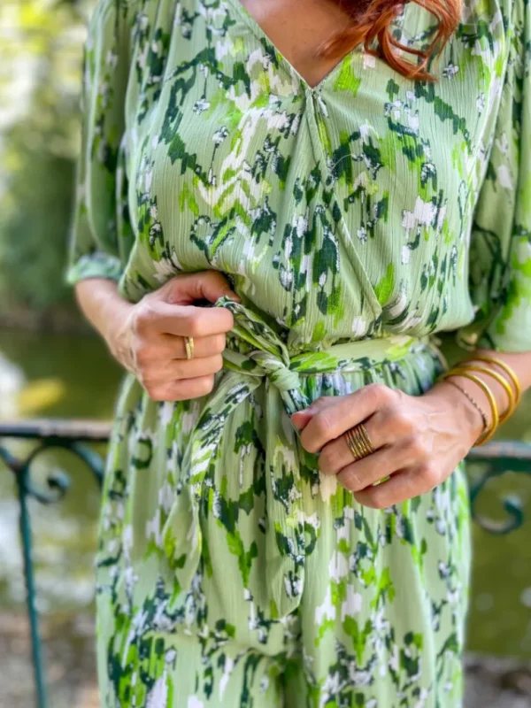 Pantalons, Jeans | Robes, Jupes*Justine Boutique Mara combishort fluide verte
