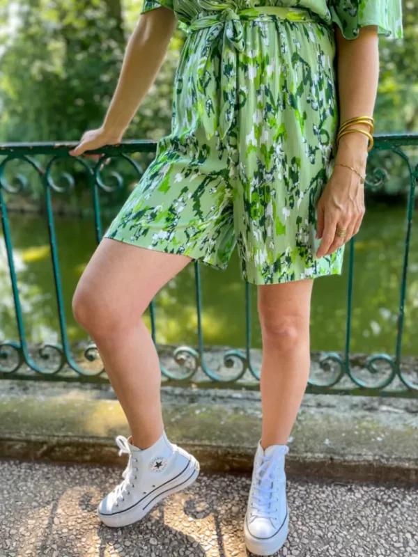 Pantalons, Jeans | Robes, Jupes*Justine Boutique Mara combishort fluide verte