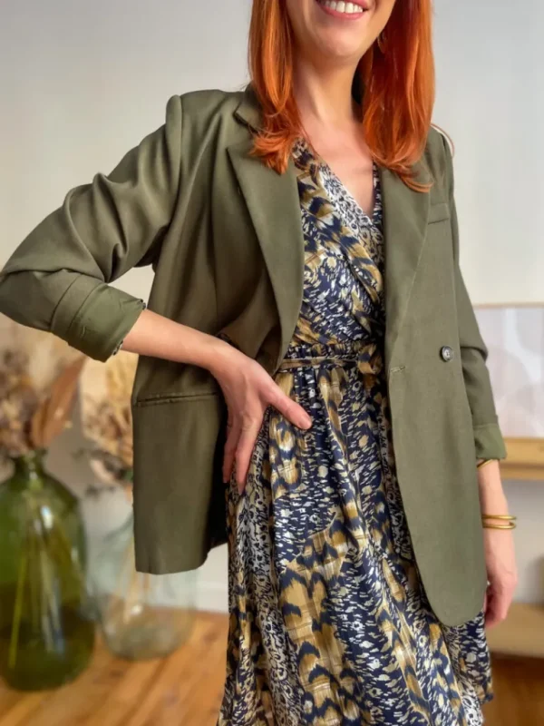 Vestes, Manteaux*Justine Boutique Marceau blazer kaki