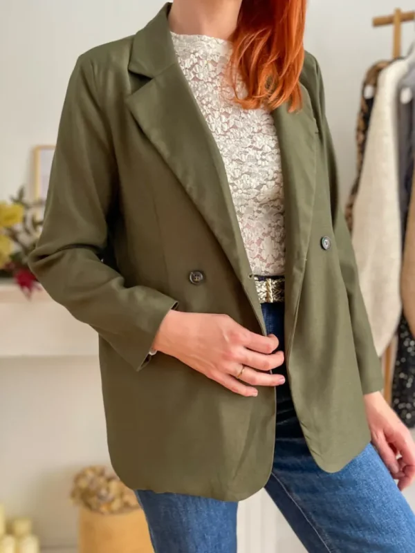 Vestes, Manteaux*Justine Boutique Marceau blazer kaki