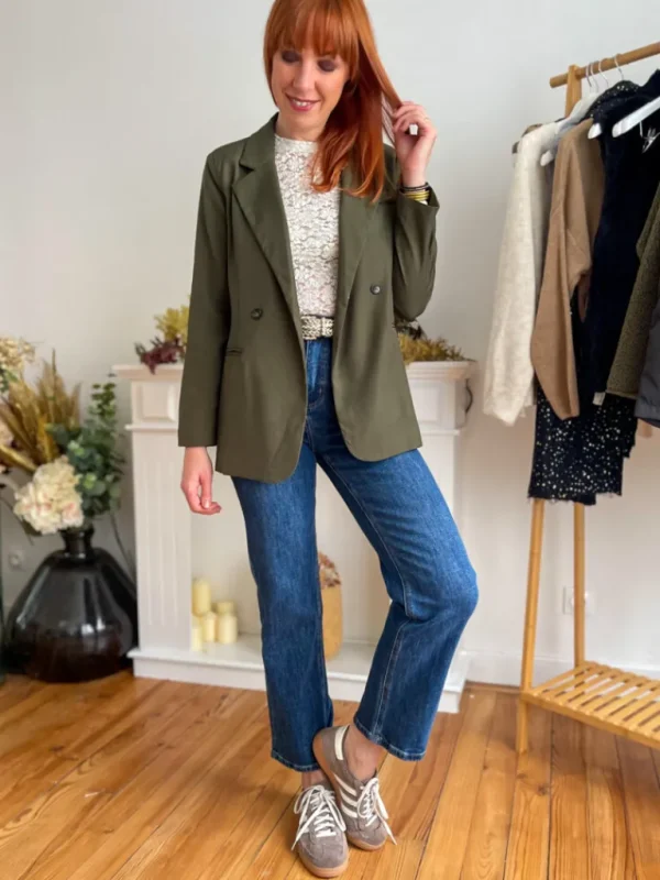 Vestes, Manteaux*Justine Boutique Marceau blazer kaki