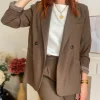 Vestes, Manteaux*Justine Boutique Marceau blazer marron glacé