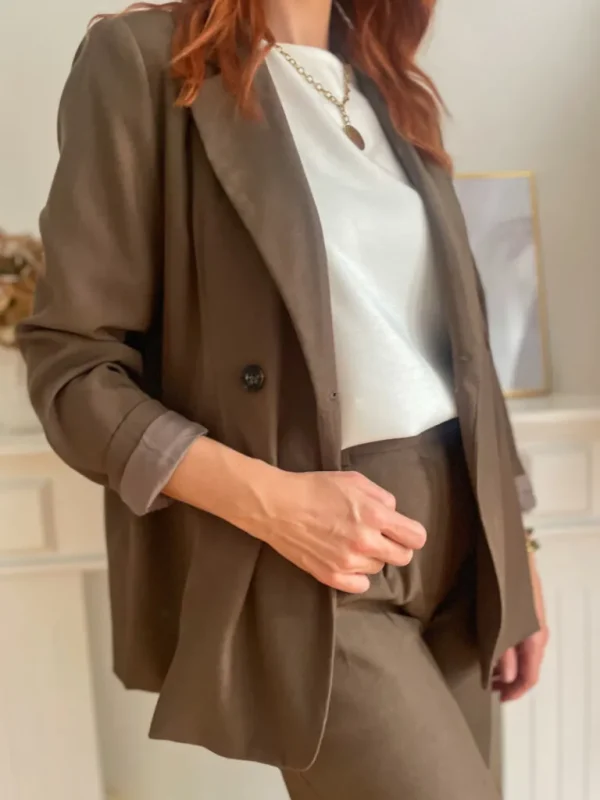 Vestes, Manteaux*Justine Boutique Marceau blazer marron glacé