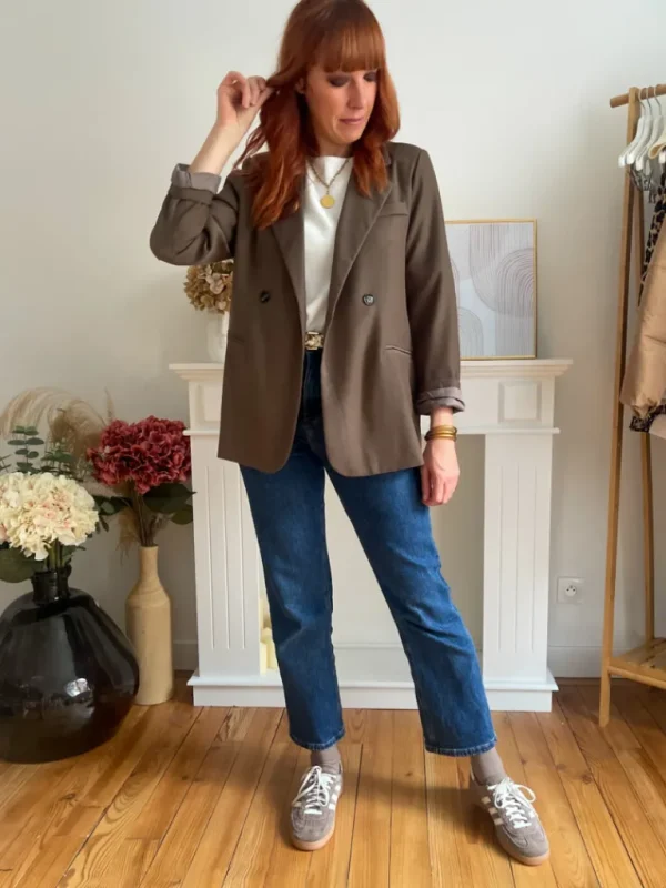 Vestes, Manteaux*Justine Boutique Marceau blazer marron glacé