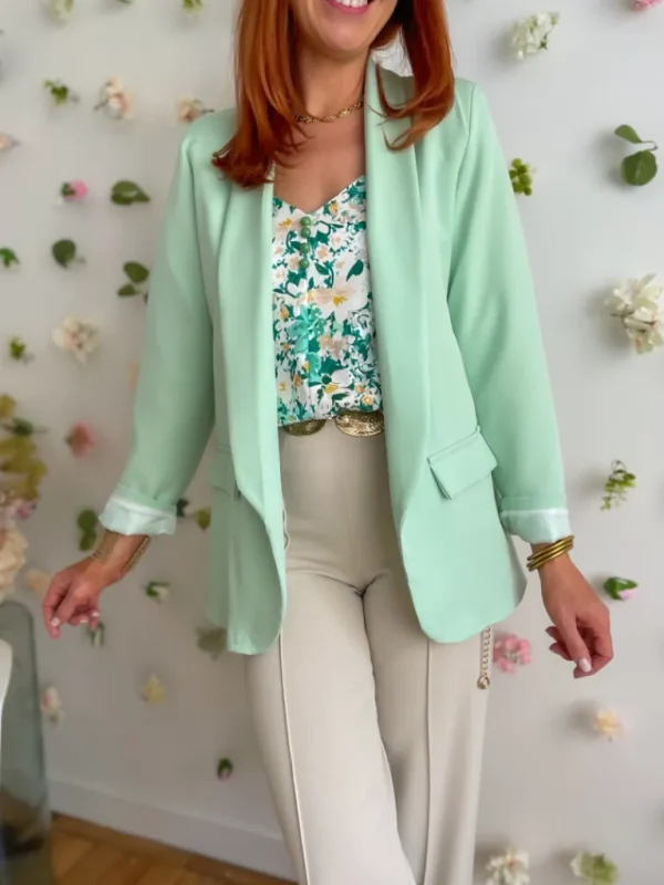 Vestes, Manteaux*Justine Boutique Marcel blazer vert sauge