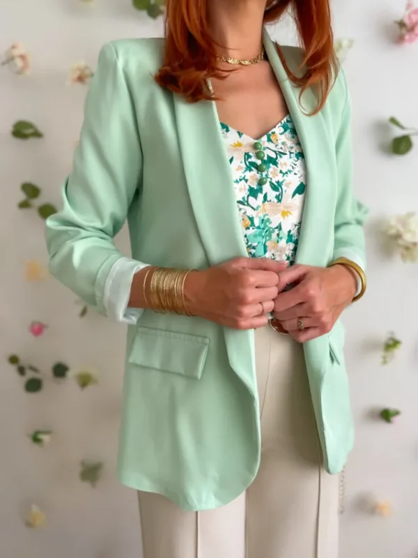 Vestes, Manteaux*Justine Boutique Marcel blazer vert sauge