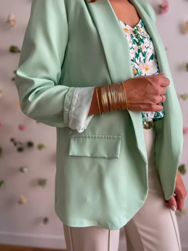 Vestes, Manteaux*Justine Boutique Marcel blazer vert sauge