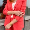 Vestes, Manteaux*Justine Boutique Marco blazer tailleur corail