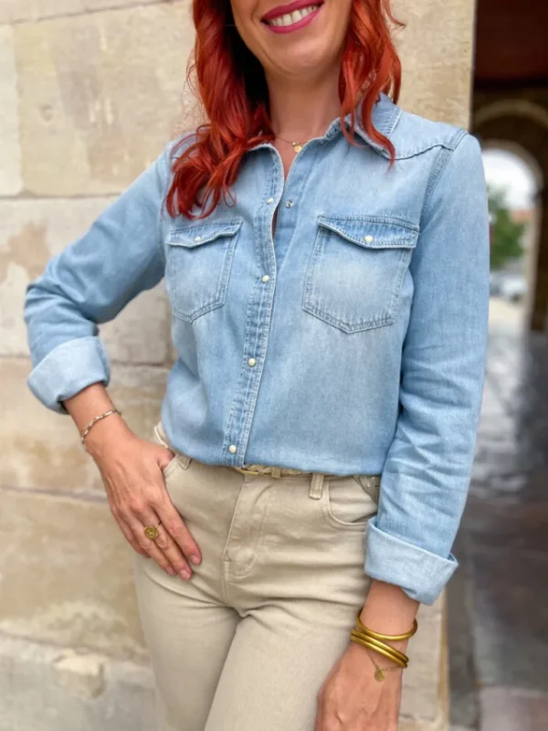 Tops, Blouses*Justine Boutique Maria chemise en jean