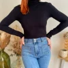 Pulls, Gilets*Justine Boutique Marin fin pull col roulé noir