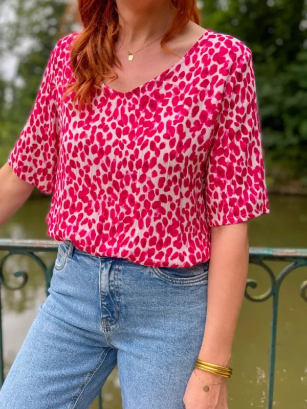 Tops, Blouses*Justine Boutique Marra blouse imprimée