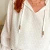Tops, Blouses*Justine Boutique Mia blouse blanche
