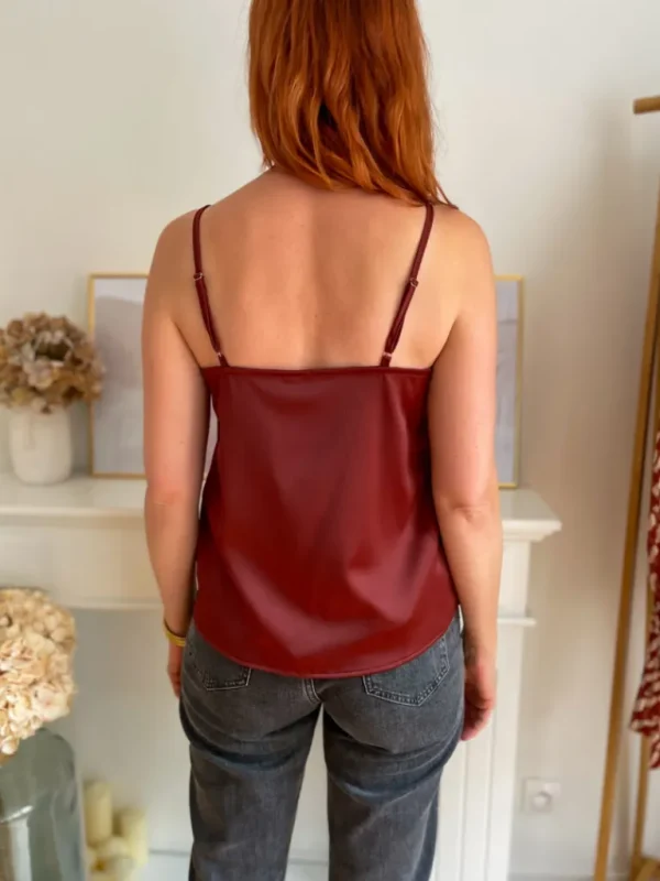 Tops, Blouses*Justine Boutique Mosia top dentelle bordeaux