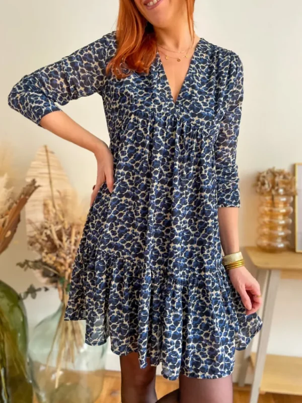 Robes, Jupes*Justine Boutique Olga robe évasée imprimée