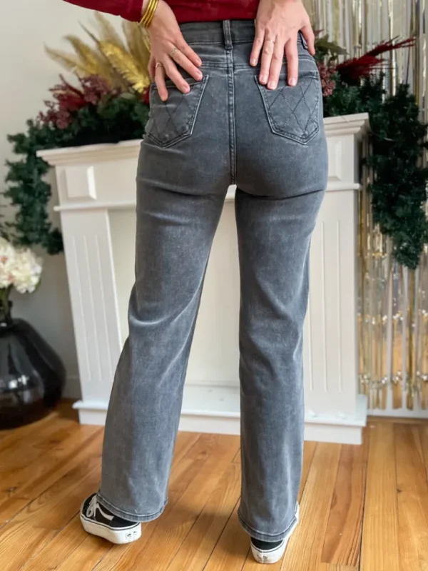 Pantalons, Jeans*Justine Boutique Owen jean gris à strass