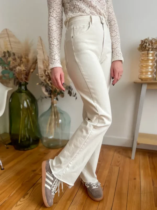 Pantalons, Jeans*Justine Boutique Paul jean flare écru