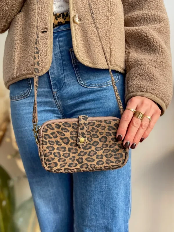 Pochettes, Sacs*Justine Boutique Petit sac daim léopard