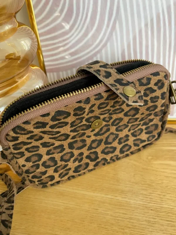 Pochettes, Sacs*Justine Boutique Petit sac daim léopard