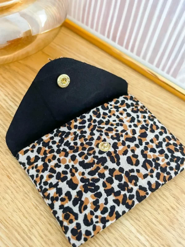 Pochettes, Sacs*Justine Boutique Petite pochette léopard écrue